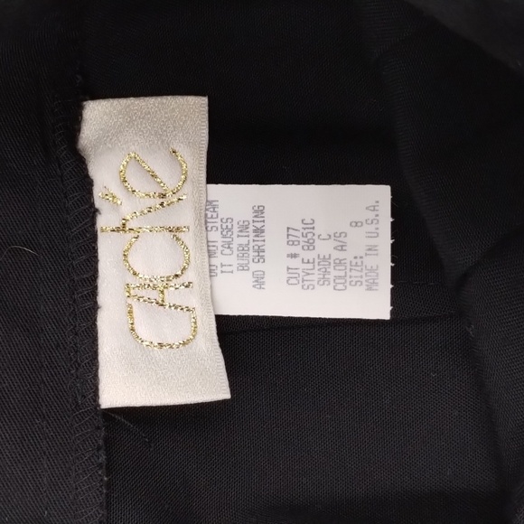 Caché black high waisted pants size 8 vintage zip back - Picture 9 of 10